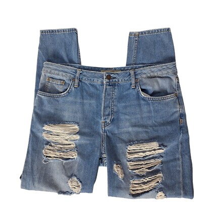 Short En Jean Topshop Moto - Taille W30 (UK 10) - Occasion En Très Bon état
