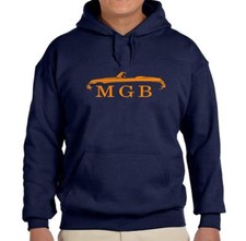 MG MGB Convertible Sports Car Navy Blue Hoodie Sweatshirt FREE SHIP