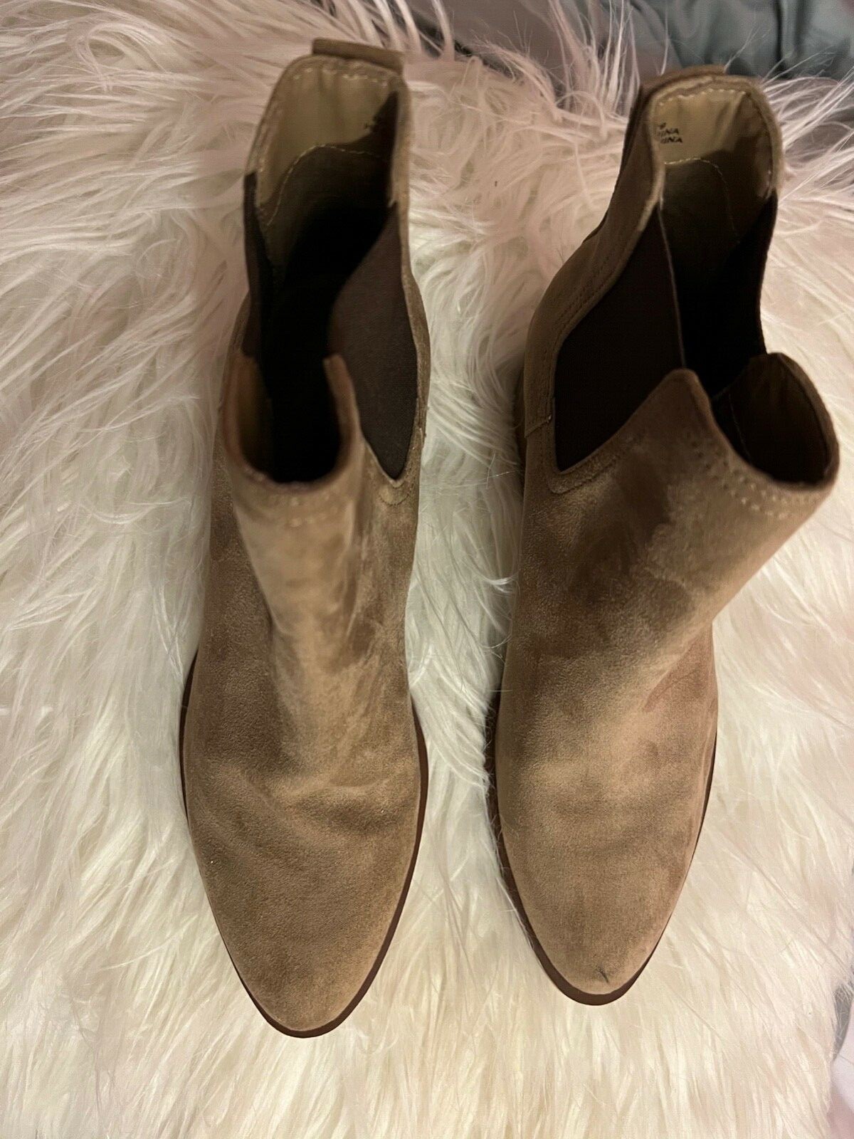 Forever 21 Taupe Suede Ankle Boots 