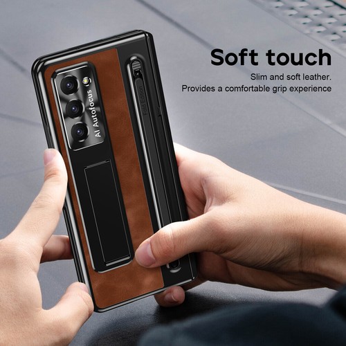 Fr Samsung Galaxy Z Fold 6 5 4 Hinge Slide Camera Military Grade Case With Stand - Picture 23 of 39