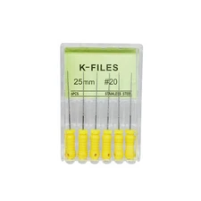 60pc Dental Endo Root Canal File K-files 25mm Stainless Steel #6#8#10 Hand Files