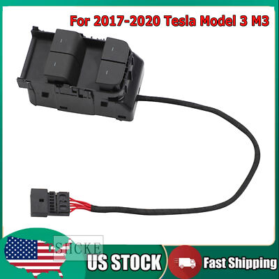 #ad Front Driver Side Power Window Switch for 2017 2020 Tesla Model 3 M3 108103701F $4.09