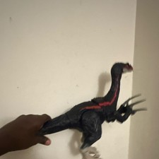 Mattel Jurassic World Therizinosaurus Action Figure Black/Red Plastic Toy