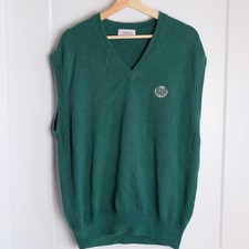 Vintage Titleist Corbin LTD Green Cotton Golf Sweater Vest Men's Size M
