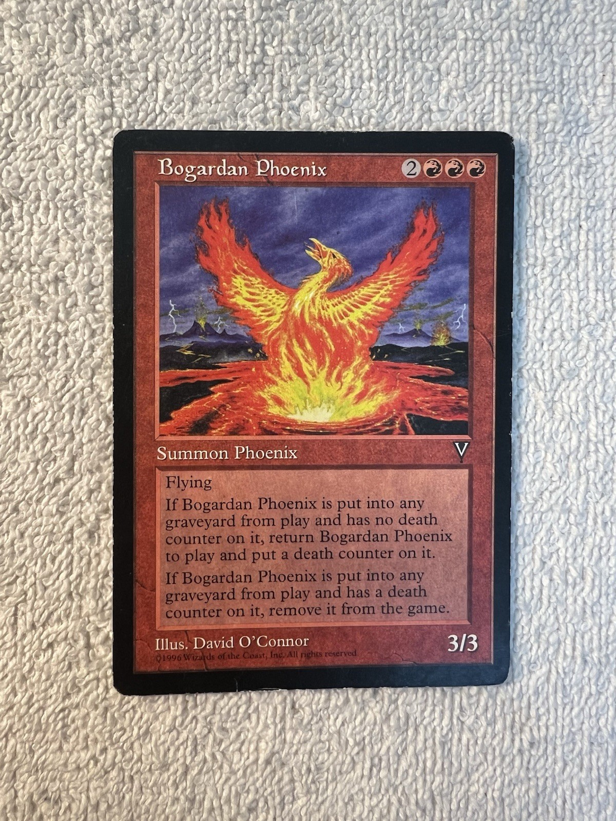 Magic - Bogardan Phoenix - Visions - Red - HP - MTG - Shinetized