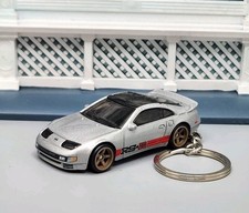 Nissan 300zx Twin Turbo Silver Custom 164 Scale Diecast Model Great Gift 