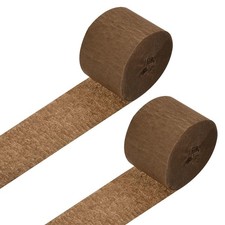 Crepe Paper Roll, Brown Crepe Paper Streamers Sheets, for Party Streamer Dec...
