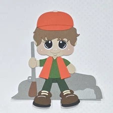 Hunter Brown Hair Sitting . Scrapbook, Card Making Paper Piecing