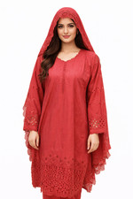 3 Piece Lawn Embroidered Chikankari Suit With Cut Work Embroidered Dupatta