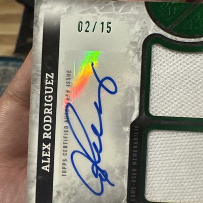 2025 Topps Tier One - Tier One Relics Alex Rodriguez /15 | eBay