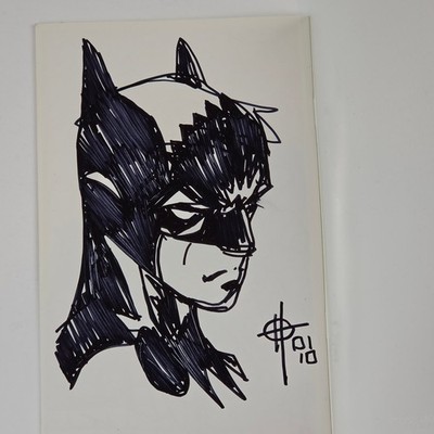 Damion Scott Sketchbook Signed & Batman Sketch Indie Comic Art Book 2010