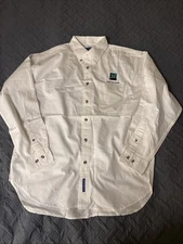Port Authority Men's Embroidered Netscape Navigator Shirt White Size Large