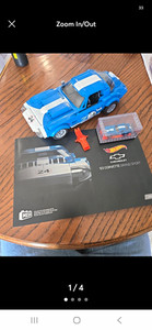 LEGO Hot Wheels Chevrolet '63 Corvette Grand Sport Blue/White w/ Instructions