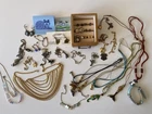 Costume Jewelry 50 Piece Lot, Mostly Vintage All Wearable