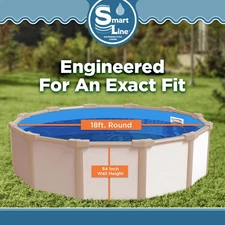SmartLine 18' x 54” Round Overlap 25 Gauge Swimming Pool Liner - Choose Pattern