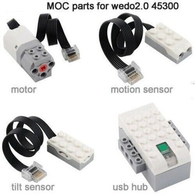 For LEGO Wedo 2.0 Power Function 45300 Parts Building Block Brick Motor Sensor