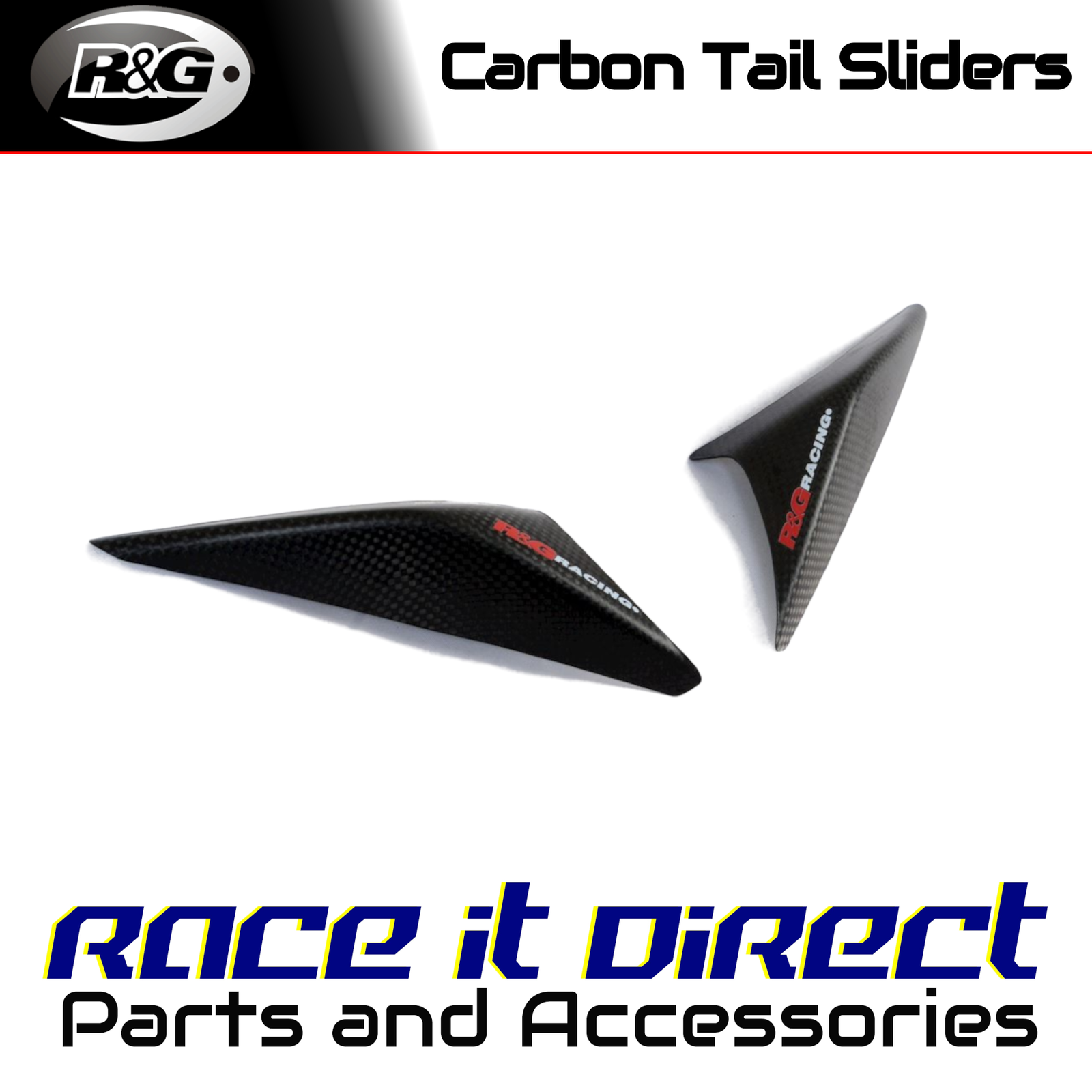 Carbon Fibre Tail Sliders for Ducati Panigale V4 2018-2019 R&G