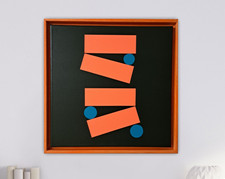 Abstrakte Zeitgenössische Kunst Leinwand Bild 40x40 cm Acryl Unikat inkl. Rahmen