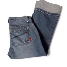 Us-polo-assn Women's Blue and Navy Jeans