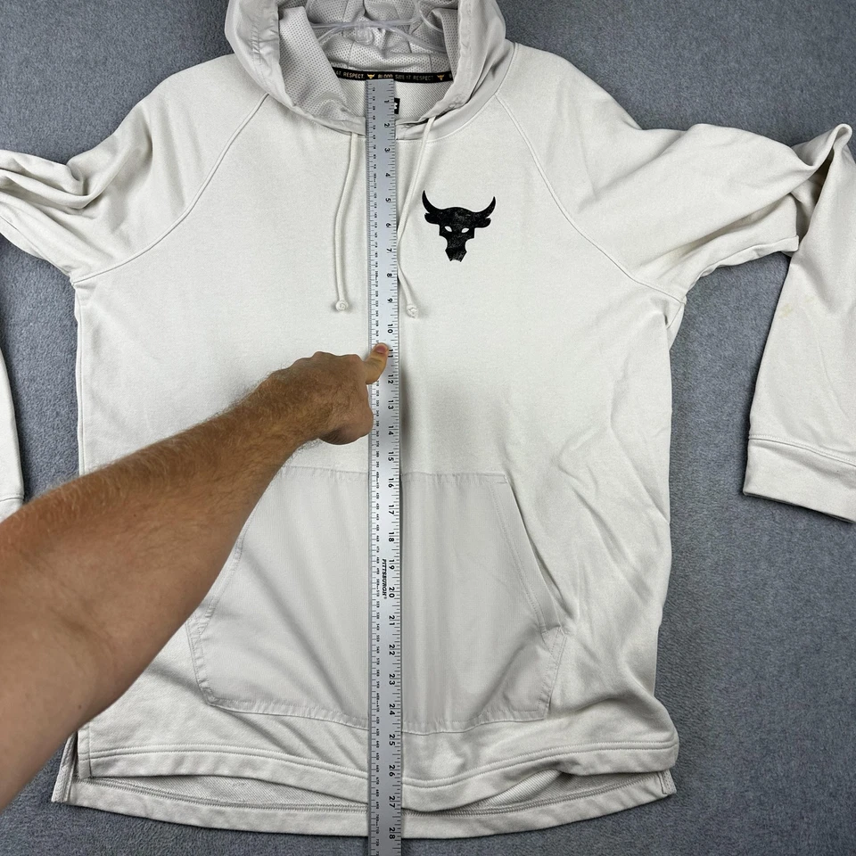 Under Armour Project Rock Hoodie Mens Large Blood Sweat Respect Snake Graphic - Image 4 of 4