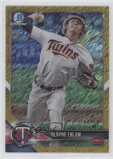 2018 Bowman Chrome Prospects Gold Shimmer Refractor 34/50 Blayne Enlow 0r4