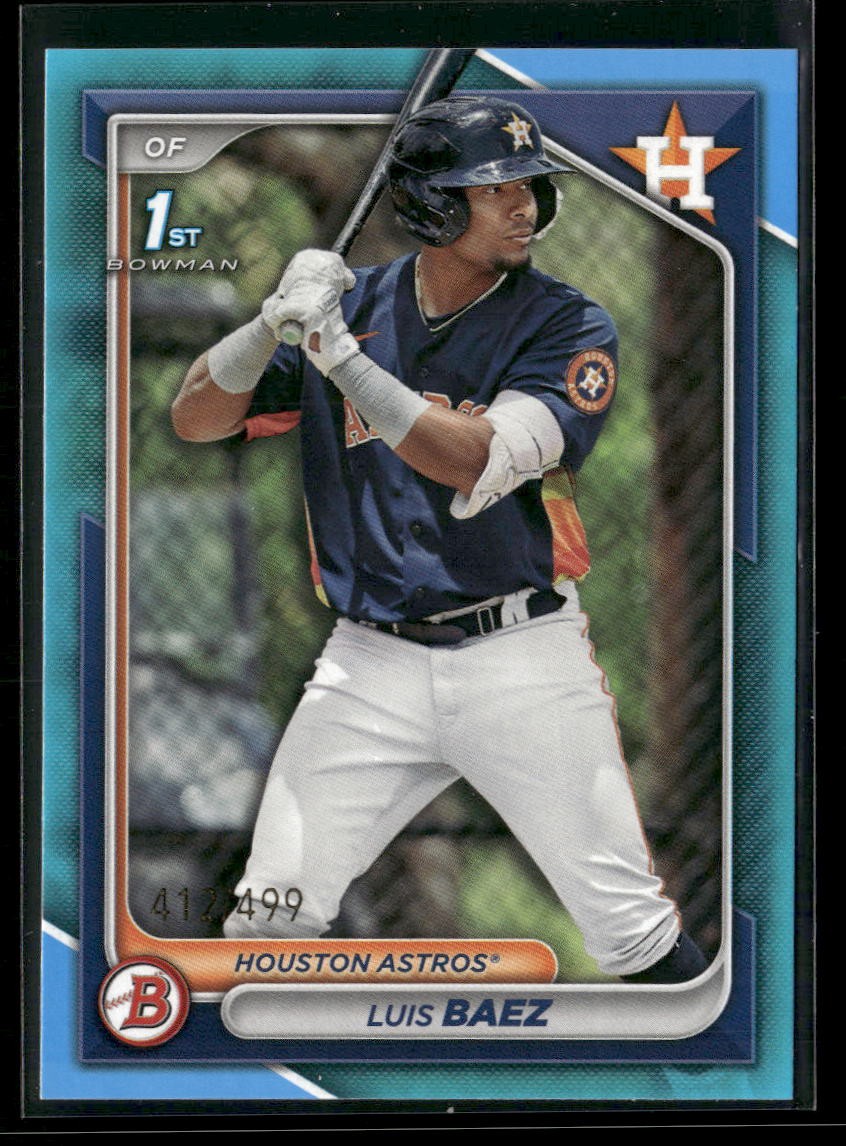 Luis Baez 2024 Bowman Prospects Sky Blue #BP-66 Houston Astros /499