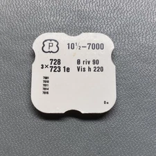 (3 pcs) Genuine Peseux  Balance staff Cal. 10 1/2 - 7000 7001 7010 7011 7014 NOS