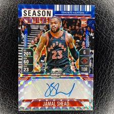 JAMAL SHEAD /49 Season Ticket BLUE Rookie Auto Variation 2024-25 Mosaic Optic