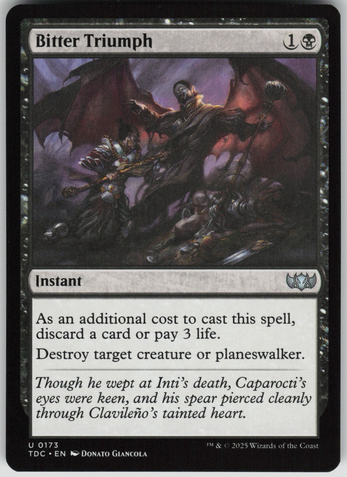 Bitter Triumph U Commander: Tarkir: Dragonstorm 173 NM