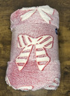 NEW - HOLIDAY BOWS- KOHLS THE BIG ONE- PLUSH THROW BLANKET 5X6 FT