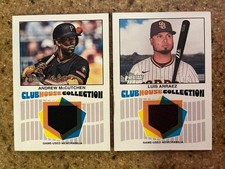 2026 Topps Heritage 2 Card Clubhouse Collection Relic Lot McCutchen,Arraez