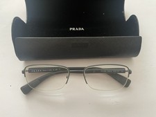 Image of Prada VPS 50D eyeglasses. Black New 140mm With Case