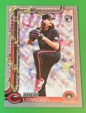 2025 Topps Holiday Rhett Lowder RC Silver Glitter Rookie #H104 Reds