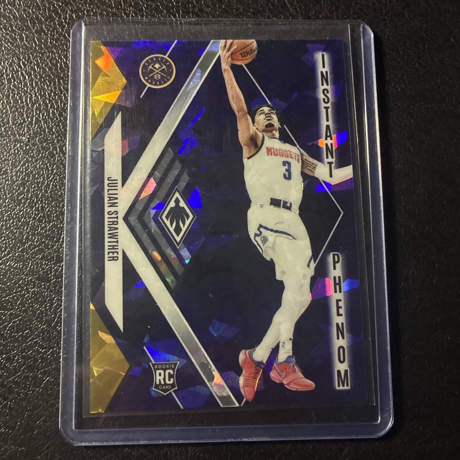 2023-24 Panini Phoenix - Instant Phenom Julian Strawther #6 Blue Ice (RC)