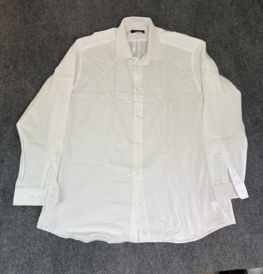 Tiffany & Co Wardrobe Long Sleeve Cotton Classic White Dress Shirt Size 3XL