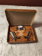 Vintage Cowboy Boot Salt Pepper Shakers Tray Set Western Souvenir Japan W/Box