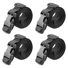 1 Inch Wide x 16Ft Long Adjustable Strap Buckle Packing Straps Black
