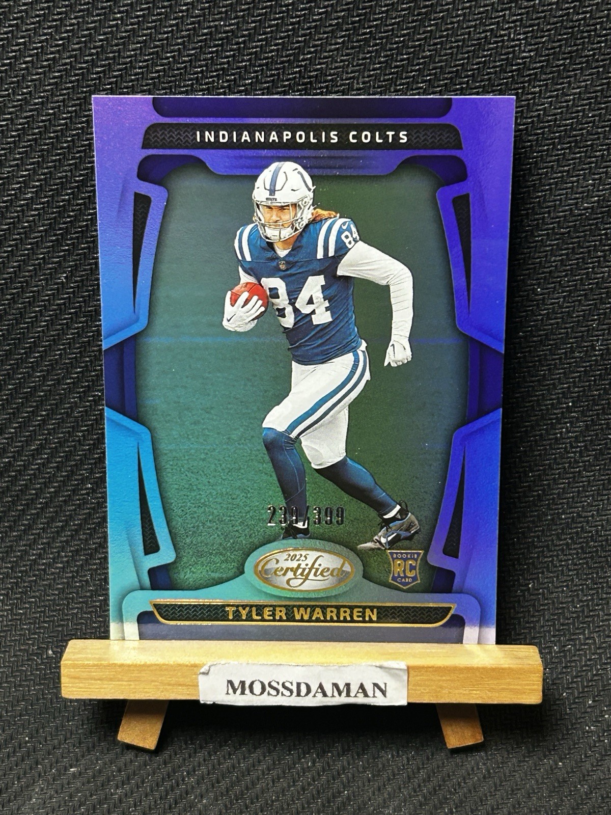 2025 Certified Tyler Warren Colts RC Rookie Silver /399 #113