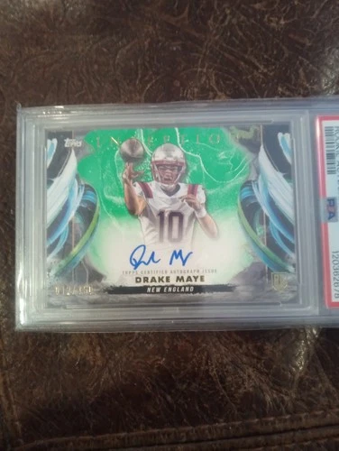 2024 TOPPS INCEPTION DRAKE MAYE ROOKIE ON CARD AUTO PSA 7 12/150 MVP 🏈💵🔥!!🏈