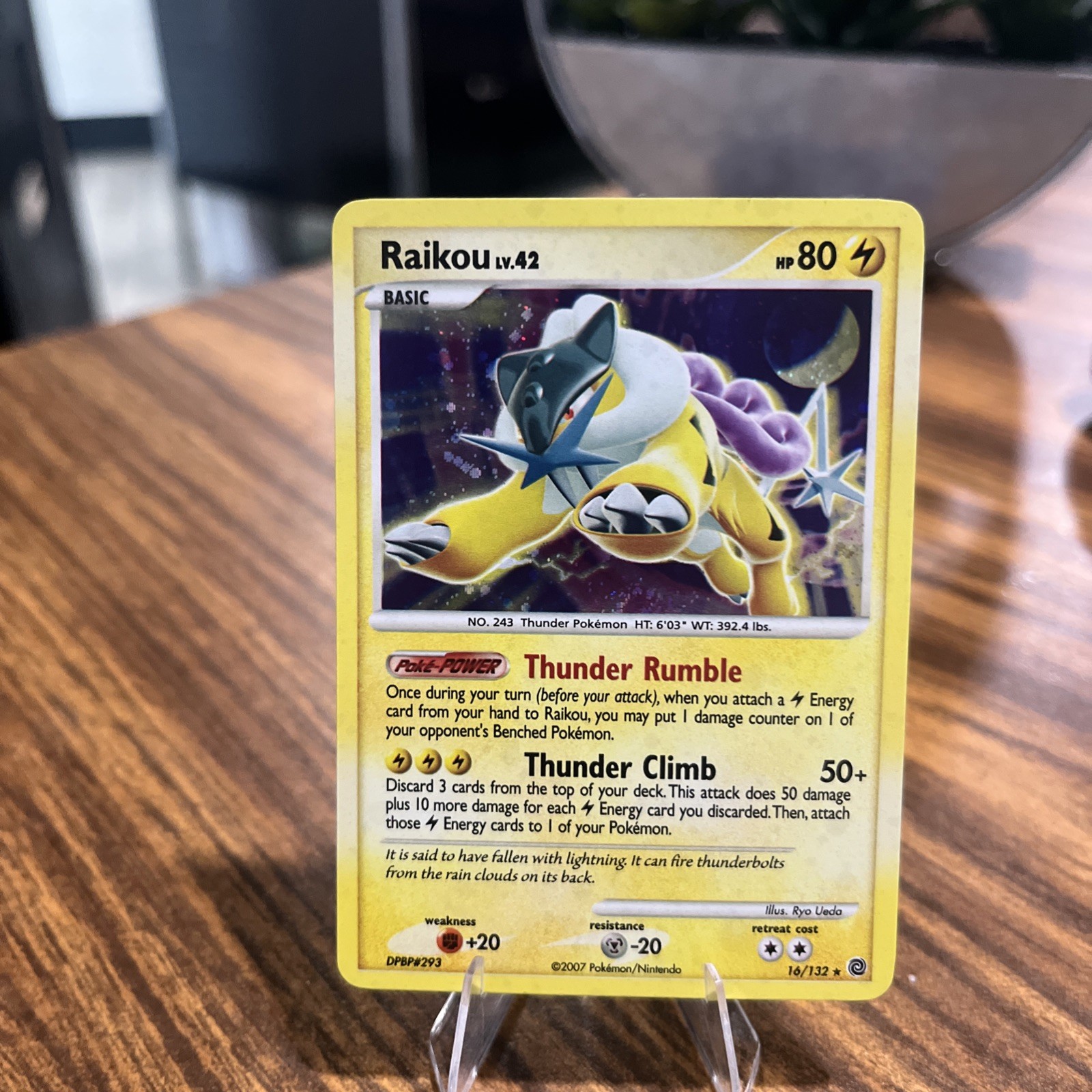 2007 Pokemon Diamond & Pearl Secret Wonders Raikou Promos Holo #16/132
