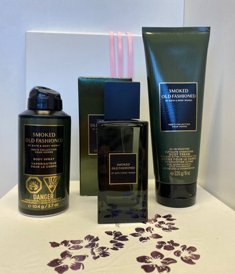 Bath & Body Works Smoked Old Fashioned Herren Kölnisch Wasser Spray & Körperc...