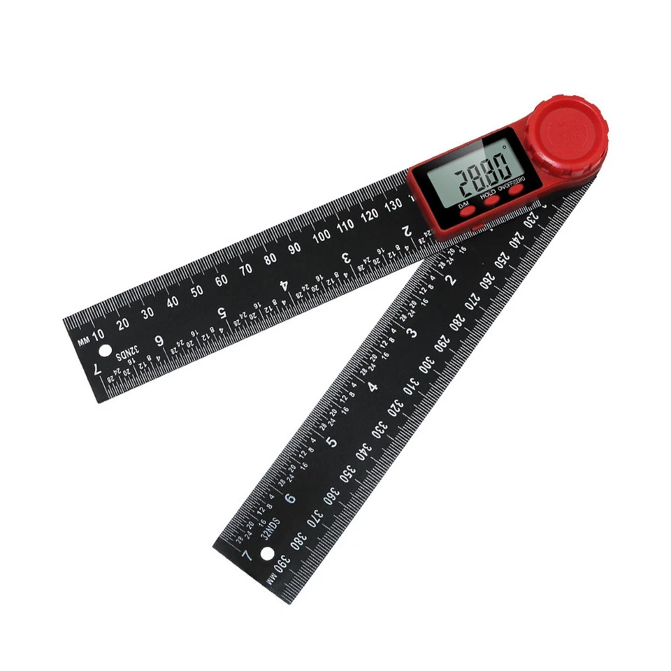 LCD Digital Display 200mm 0-360° Angle Finder Ruler Protractor Measure Meter - Image 4 of 4