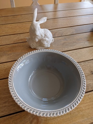 Harker Ware Keramik Est 1840 Runde Grau Servierschale 8,5"; Top Zustand - Bild 1 von 7