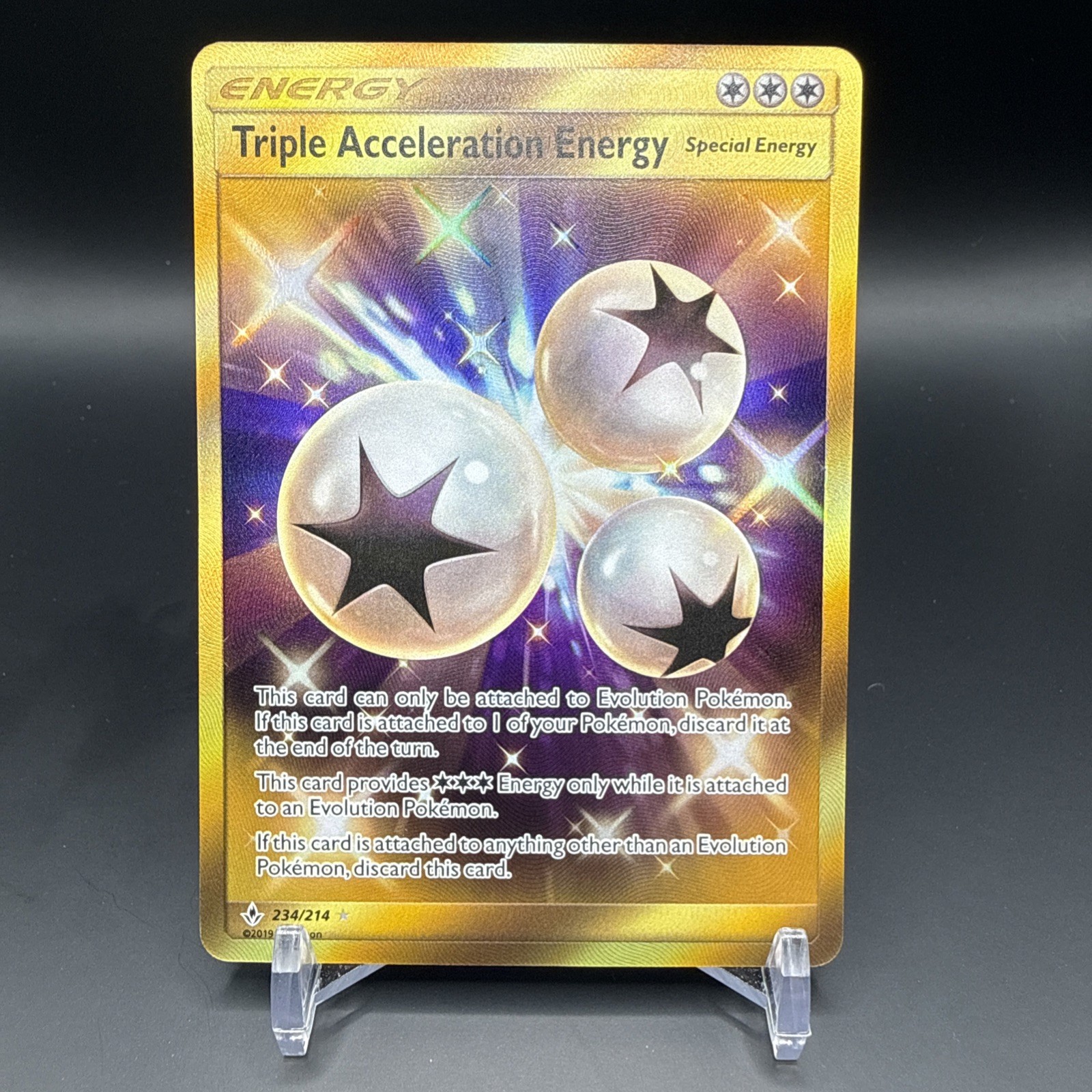 Triple Acceleration Energy (Secret) 234/214 Sm-Unbroken Bonds Holo