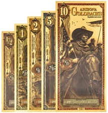 2025 Arizona Goldback Starter Set *ALPHA SERIES* (1/2, 1, 2, 5, & 10 Notes)