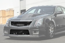 For 09-15 Cadillac Cts-v Glossy Black Front Upper Lower Badgeless Grille For 09-15 Cadillac Cts-v Glossy Black Front Upper Lower Badgeless Grille