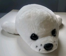 Sea World White Seal Sea Lion Pup Baby 18  Long Plush Stuffed Animal