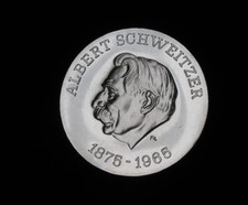 Gedenkm&uuml;nze 10 Mark DDR 1975 Albert Schweitzer Silber