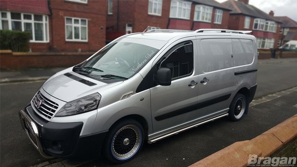 Seitenleisten + Amber Leds FüR Citroen Dispatch SWB 2007 - 2016 Edelstahl Van-image