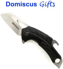 5 3/4" NEW! WarTech Black Silver Mini SPORT Pocket KNIFE Knives Spring Assisted